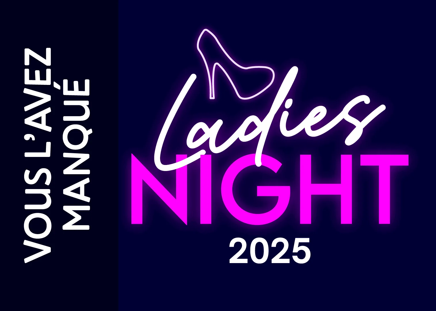 Affiche de la Ladies Night à Vert Autre Chose